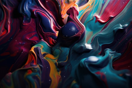 Abstract liquid or paint splatter background, Generative aiの素材