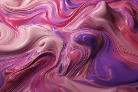 Abstract swirls of pink and purple background, Generative aiの素材