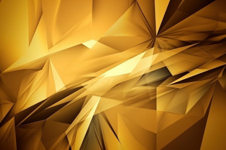 Abstract yellow and brown background with sharp angles, Generative aiの素材