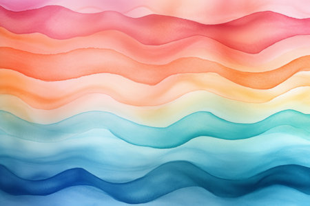Watercolor wash in pastel hues, generative aiの素材