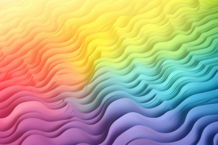 Rainbow spectrum in pastel colors, Generative aiの素材