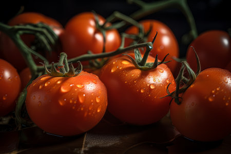 Ai generated illustration of tomatoes, Generative aiの素材