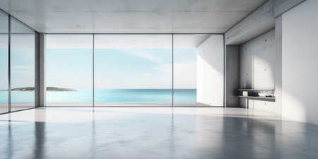 Ai generated illustration of abstract modern interiorの素材