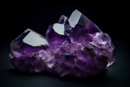 Ai generated illustration of amethyst rockの素材