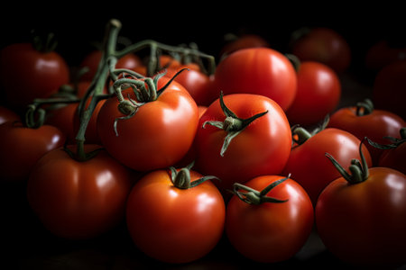Ai generated illustration of tomatoes, Generative aiの素材