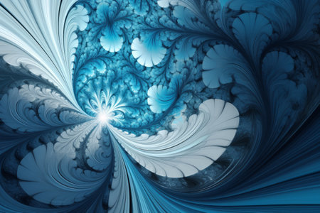 Abstract fractal. Fractal art background for creative design. Decoration for wallpaper, desktop, poster, cover booklet. Print for clothes, t-shirt. Creative illustration for designの素材
