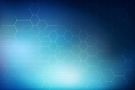 Abstract hexagonal background. Technology and science concept. Vector illustration.の素材