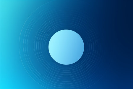 Abstract blue background with circle and space for text. Vector illustration.の素材