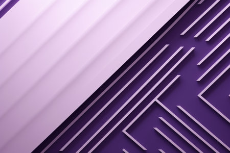 Purple abstract background with diagonal stripes. 3d rendering, 3d illustration.の素材