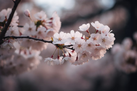 cherry blossom in spring, cherry blossom in japanの素材