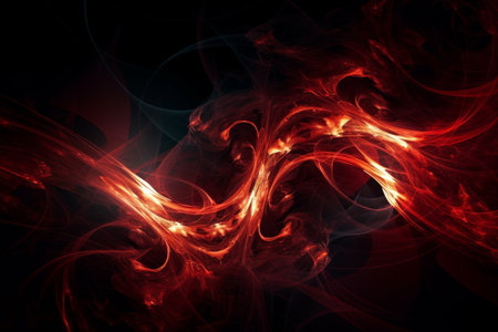 abstract fractal background a computer-generated 2D illustration, textureの素材