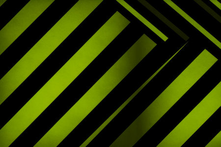 Black and green stripes on a dark background. Abstract background for design.の素材