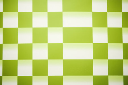 Green and white checkered background. Checkered pattern.の素材