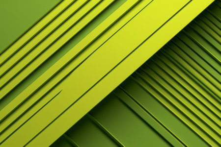 Abstract green background with diagonal stripes. 3d rendering, 3d illustration.の素材
