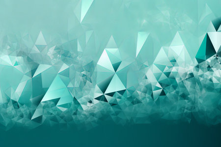 Abstract background with triangles. 3D illustration. Polygonal designの素材