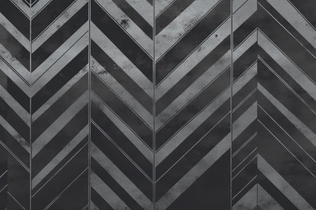 Black and white geometric background. 3d rendering, 3d illustration.の素材
