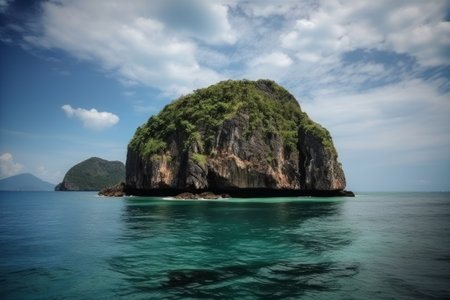 Beautiful island in the Andaman Sea, Krabi, Thailandの素材