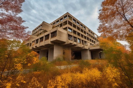 Exterior view of the new building in Kiev.の素材