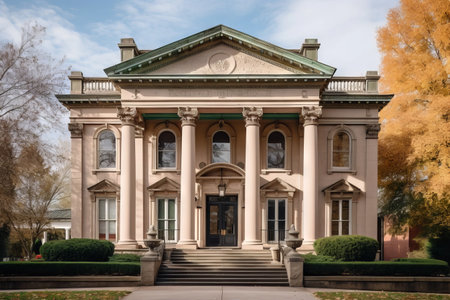 Front facade of the University of Bucharest.の素材