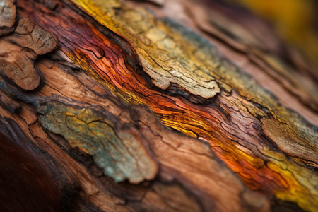 Close up of the bark of an old tree. Abstract background.の素材