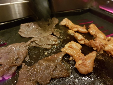 yummy korean bbqの写真素材