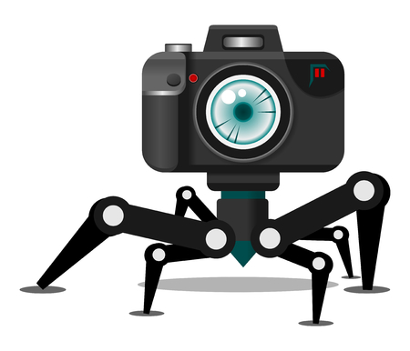 Camera Robot Characterのイラスト素材