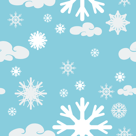 Snowflake Seamless Patternのイラスト素材