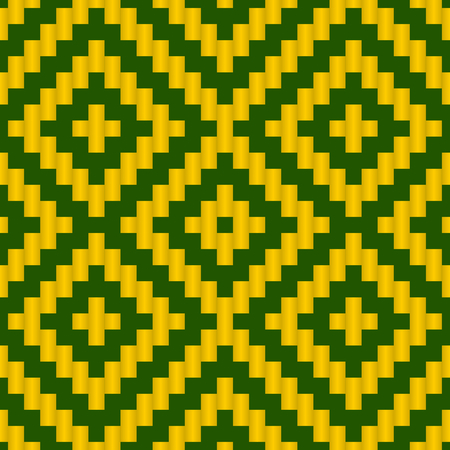 Geometric Lattice Weave Seamless Patternのイラスト素材