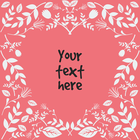 Floral Wedding Background | Editable vector templateのイラスト素材