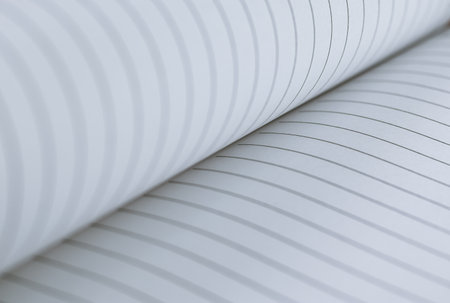 White paper sheet with black linesの写真素材