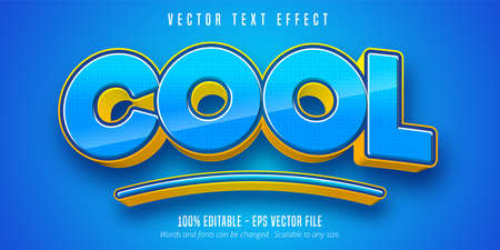 Cool text, 3d editable text effectのイラスト素材
