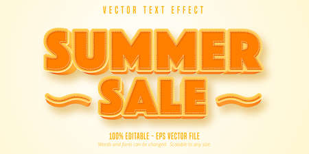Summer sale editable text effectのイラスト素材