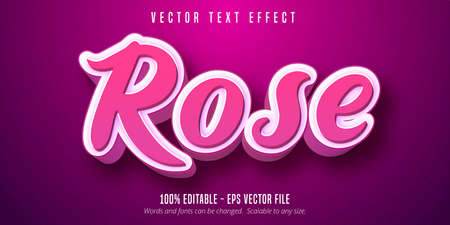 Editable text effect - 3d pink script styleのイラスト素材