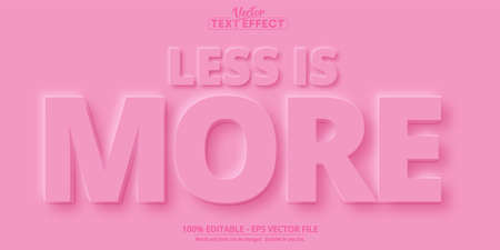 Less is more text, neumorphism and minimalistic style editable text effectのイラスト素材