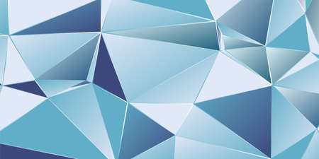 Glass blue polygonal vector abstract graphic design and background.のイラスト素材