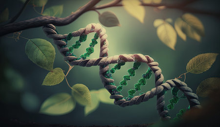human dna gene green nature concept image backgroundの素材