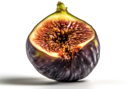 Fig isolated on white background with Generative AIの素材