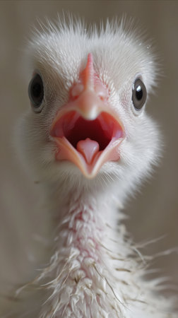 A close up shot capturing the cuteness of a bird.の素材