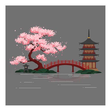 Transition from blossom to full bloom in second frame.のイラスト素材