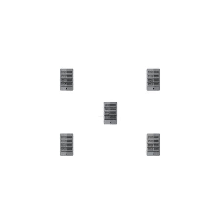 Shapes transition from clustered to a more spread layout.