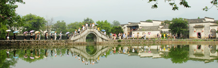 Hongcun draw bridgeのeditorial素材
