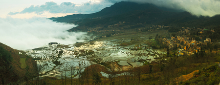Yuanyang Terraceの写真素材