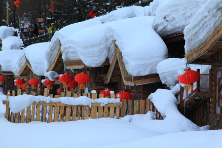 Snow Townshipの写真素材