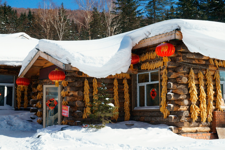 China snow Townshipのeditorial素材