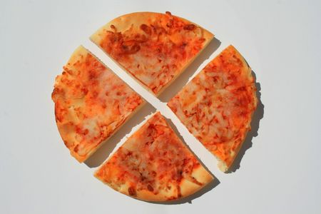 Mini Cheese Pizza Slicesの写真素材