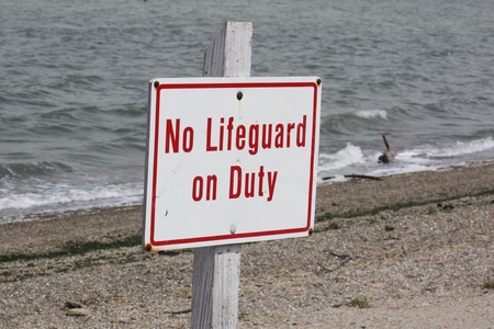 Lifeguard Signの写真素材