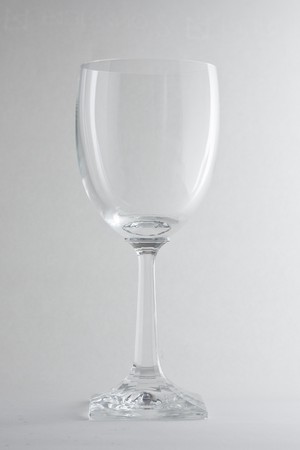 a transparent glass with a white backgroundの写真素材