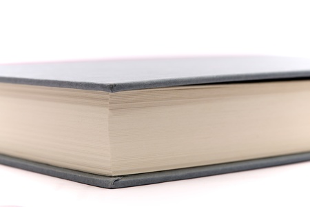 Up close shot of a hardcover bookの写真素材