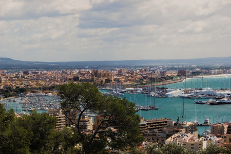 LANDSCAPE OF PALMA IN MAJORCA, BALEARIC ISLANDS, SPAINの写真素材