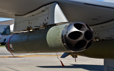 Rocket Launcher Pod on Air Force A-29 Fighter